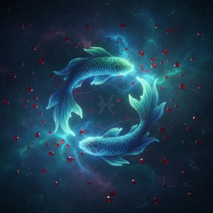 28 luty znak zodiaku: Ryby – charakterystyka, intuicja i opis znaku Obraz symbolizujący 28 luty znak zodiaku: mistyczna Ryba w głębokiej wodzie.