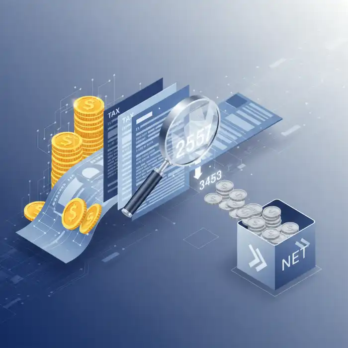 6700 brutto ile to netto? Sprawdź kalkulator wynagrodzeń i umowy Ilustracja symbolizująca rozliczenie 6700 brutto ile to netto - przekształcenie kwoty brutto na netto.