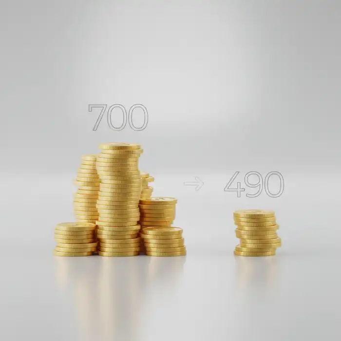 700 zł brutto ile to netto? Sprawdzamy brutto netto na umowie o pracę – kalkulator wynagrodzeń Ilustracja porównująca kwotę brutto i netto, wyjaśniająca 700 zł brutto ile to netto.