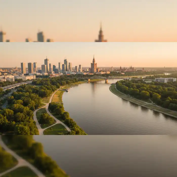 Gdzie na spacer w Warszawie: Parki, Wisła i Nieoczywiste Miejsca Ścieżka w parku w Warszawie, idealna na spacer w Warszawie.