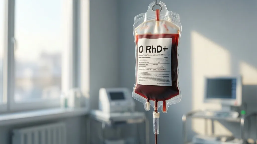 Grupa krwi 0 RhD+ — charakterystyka, dziedziczenie i zasady transfuzji Work medyczny z krwią grupy 0 RhD+ w profesjonalnym laboratorium.