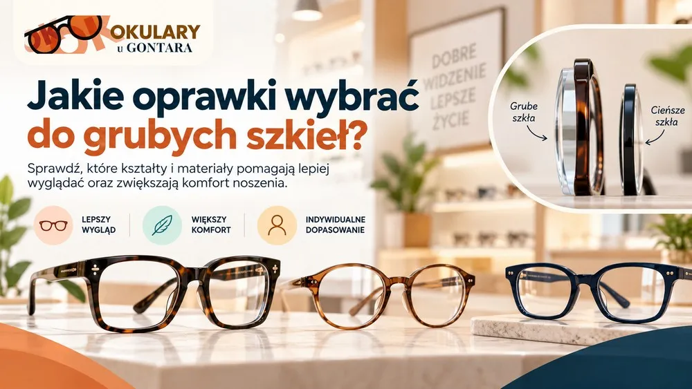 Jakie oprawki wybrać do grubych szkieł? - praktyczny poradnik Jakie oprawki wybrać do grubych szkieł? - praktyczny poradnik