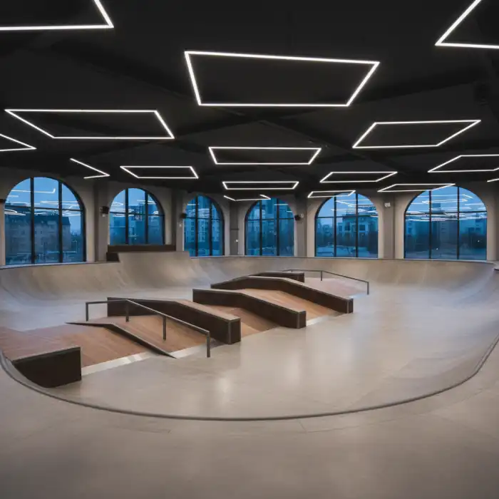 Skatepark Warszawa: Odkryj Najlepszy Kryty Skatepark w Warszawie | AvePark Nowoczesny kryty skatepark warszawa z przeszkodami streetowymi i parkowymi.